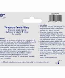 Alternative view of Safe and Sound Temporary Tooth Filling Kit