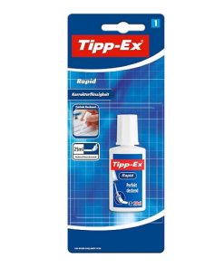 Tipp-Ex Rapid Top-Quality Opaque and Clean Correction Bottle of 20 ml