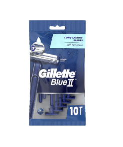 Gillette Blue II Fixed Head Disposable 10 Razors Pack
