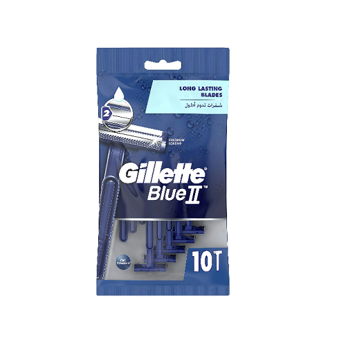 Gillette Blue II Fixed Head Disposable 10 Razors Pack