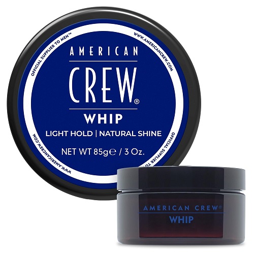 American Crew Men's Whip Styling Cream, Like Hair Gel with Light Hold & Natural Shine, 3 oz - Damage Box