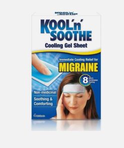 Kool n Soothe Cooling Migraine Headache Pain Relief Gel 4 Sheets