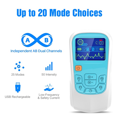 Beautyceuticals TENS 1.0 Device : Dual-Channel, 25 Programs, 50 Intensity Levels - Clinic-Grade Pain Relief at Home - Image 5