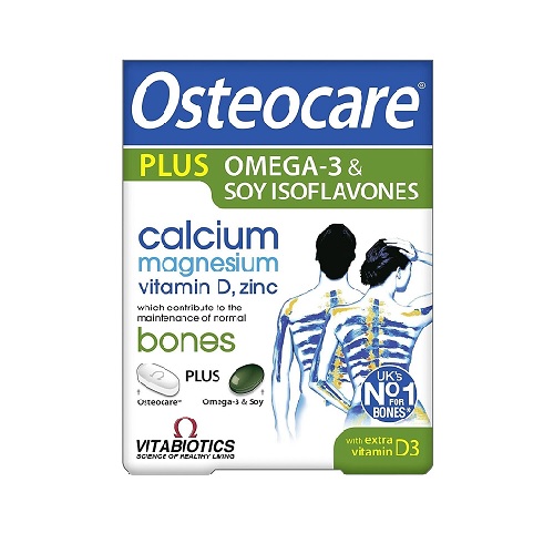 Vitabiotics Osteocare Plus Omega-3 and Soy Isoflavones - 84 Tablets/Capsules(BUY ONE GET ONE FREE))