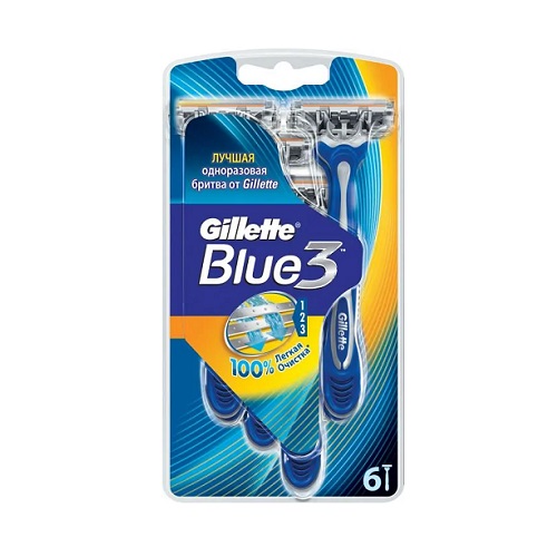Gillette Blue 3 Comfort Disp Razors 6's