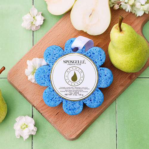 Spongellé® Freesia Pear | Wild Flower Soap Sponge – 14+ WASHES - Image 2