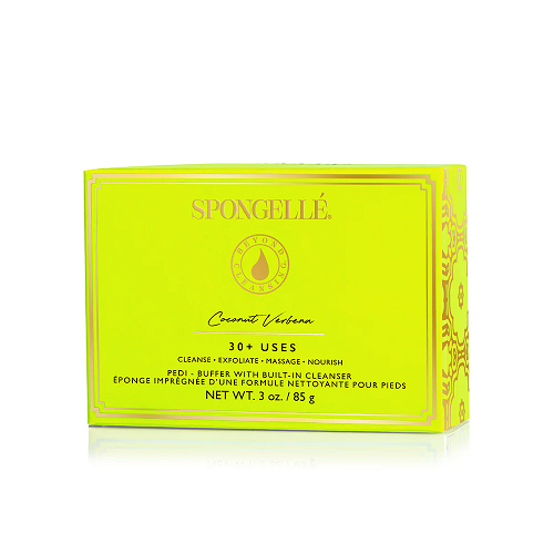 Spongellé® Coconut Verbena | Pedi Buffer Soap Sponge – 30+ WASHES - Image 2