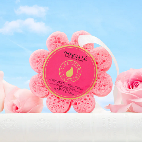 Spongellé® Bulgarian Rose | Wild Flower Soap Sponge – 14+ WASHES - Image 2