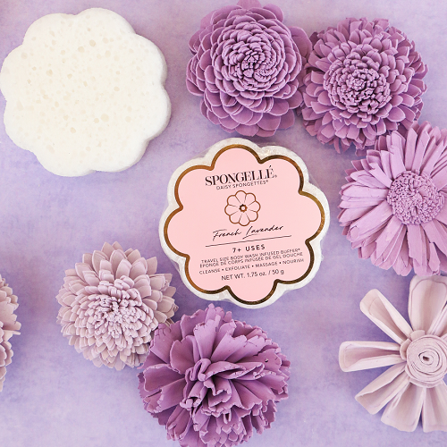 Spongellé® French Lavender | Daisy Spongette - 7+ WASHES - Image 3